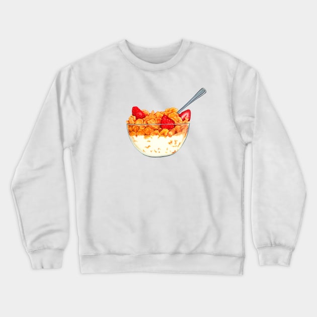 Cereal Pin-Up Crewneck Sweatshirt by KellyGilleran